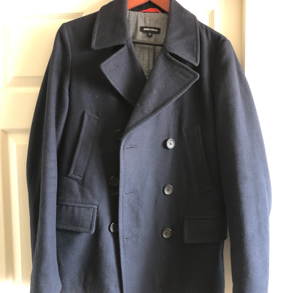 Jack Threads Navy Pea Coat